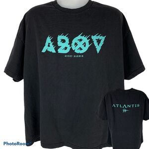 Avery Harden ABOV Atlantis T Shirt Rap Hip Hop Black Graphic Tee Unisex 3XL XXXL